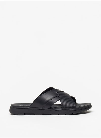 Buy Men's Cross Strap Slip-On Sandals in Saudi Arabia