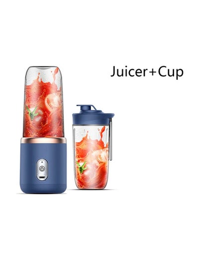 Buy Portable Small Electric Juicer Stainless Steel Blade Cup Fruit Smoothie Blender in UAE