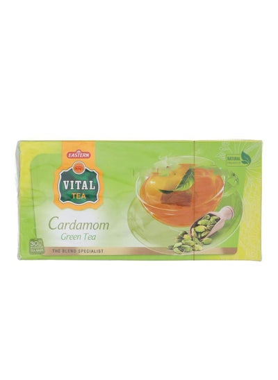 Buy Vital Cardamom Green Tea 30 Bags, Aromatic Tea Leaves, Flavorsome Combination, Cardamom Taste With a Strong Aroma in UAE