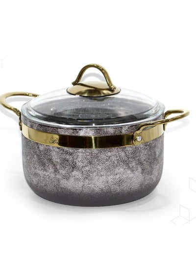 اشتري Brown Aluminum Pot 28 cm Thick في السعودية