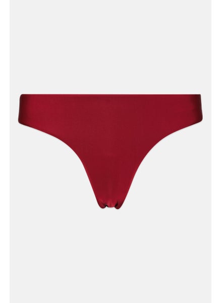 اشتري Women Pain Bikini Bottom, Maroon في الامارات