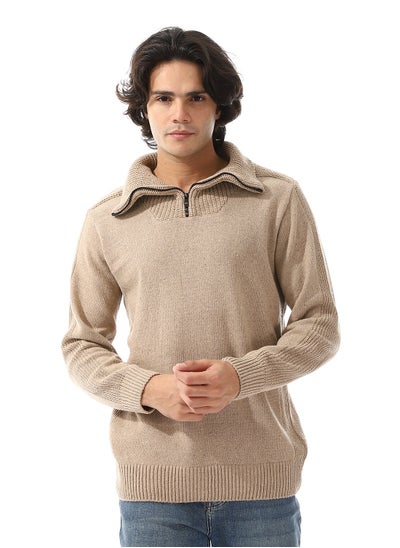 Buy Upper Zipper Through Long Sleeves Pullover in Egypt