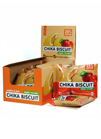 اشتري Chika Biscuit Protein Biscuit 50g Apple Strudel 9pcs في الامارات