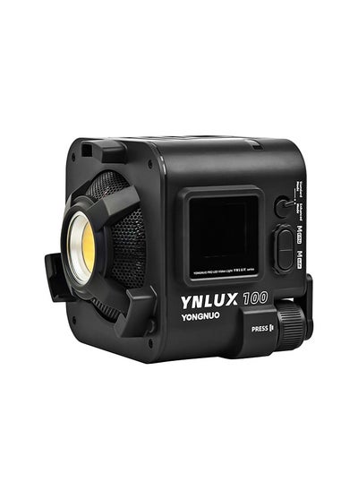 اشتري مصباح فيديو LED صغير الحجم YONGNUO YNLUX100 COB للتصوير الفوتوغرافي 100 واط 3200K-5600K قابل للتعتيم و12 تأثير إضاءة مع حامل Bowens للتصوير الفوتوغرافي للصور الشخصية في الهواء الطلق وبث الفيديو المباشر في السعودية