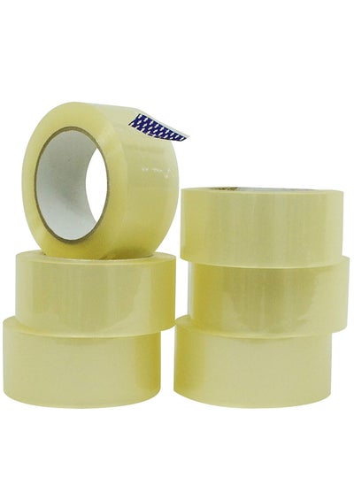 Buy RACO Heavy Duty Packaging Tape, Clear Packing Tape Designed for Moving Boxes, Shipping, Office, and Storage (2inch) (PACK OF 6) in UAE