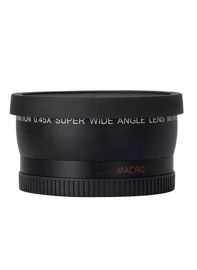 Buy 58mm Wide Angle Lens With Macro Black in UAE