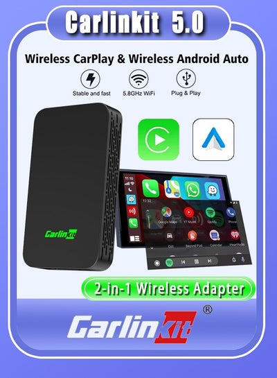 Carlinkit 5.0 Auto Box Wireless CarPlay Adapter Mini Box Android Auto ...
