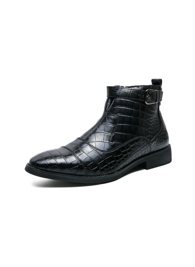 اشتري New Men's Casual Leather Boots في السعودية