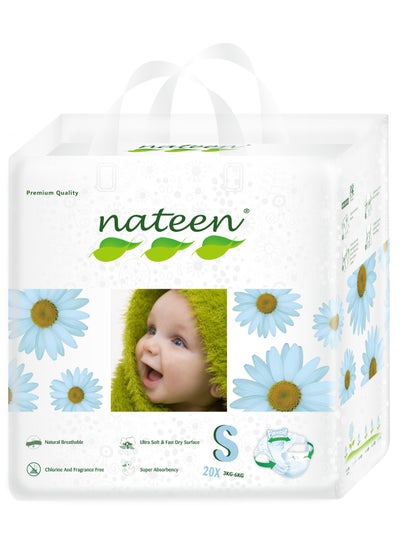 Buy Premium Care Baby Diapers,Size 2 (3-6kg),Small,20 Count Diapers,Super Absorbency,Breathable Baby Diaper. in UAE