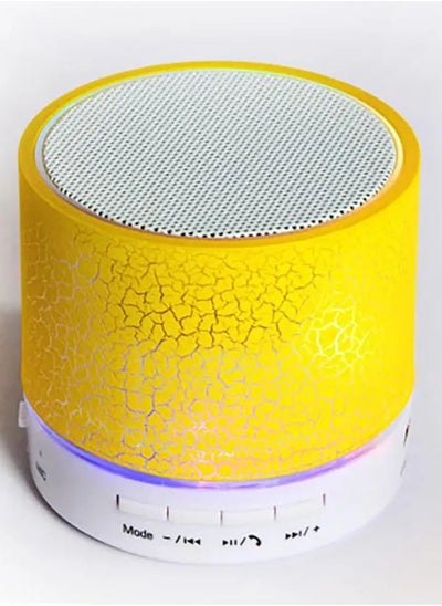 Buy Mini Portable Bluetooth Speaker with FM And Micro-SD Card Slot for All Smartphones Yellow in Egypt