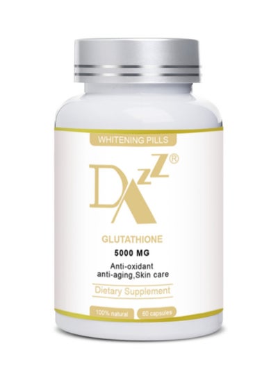 Buy Skin lightening with Glutathione Whitening Pills - 60 Capsules, 5000mg. Targets dark spots, melasma, acne scars, and hyperpigmentation. Anti-aging. in Saudi Arabia