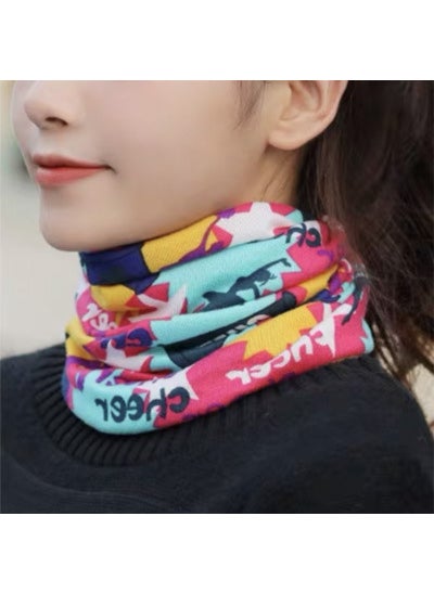 اشتري New Womens Snood Scarf Convertible Twist CapExplosion Rose Red Explosion Rose Red في الامارات