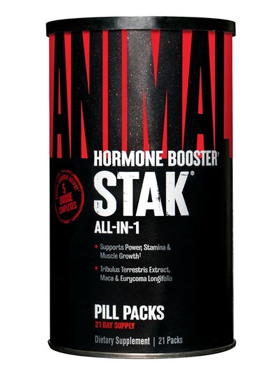 اشتري Universal Nutrition Animal Stak tetosterone booster 21 Packs في الامارات