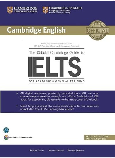 Buy The Official Cambridge Guide To Ielts South Asia - With Free Audio Ebook & Video Access in UAE