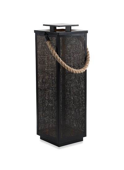 Buy Jasper Lantern, Black/Brown - Medium, 18x57 cm in UAE