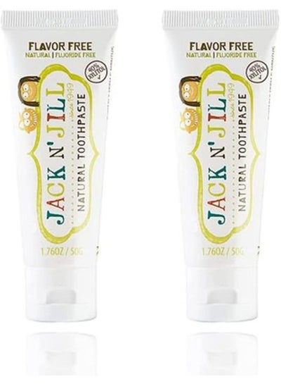 Buy Natural Certified Toothpaste Flavour Free, Made with Natural Ingredients 50g x 2(Pack of 2) in UAE