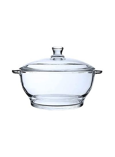 Buy B 601 Tempered Glass Casserole with Lid in UAE