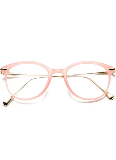 اشتري Vintage Round Clear Glasses Over The Counter Glasses Frames Womens Mens في السعودية