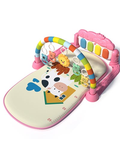 اشتري Baby Gyms Play Mats, Funny Play Piano Gym Mats Detachable Baby Play Gym Mat with Music and Lights Musical Electronic Learning Toys في السعودية