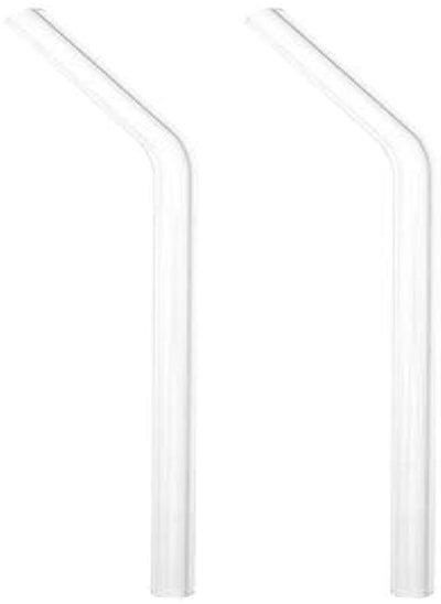 Buy Glass Straws Reusable Drinking Glass Straws For Drink 2 Pc in Egypt