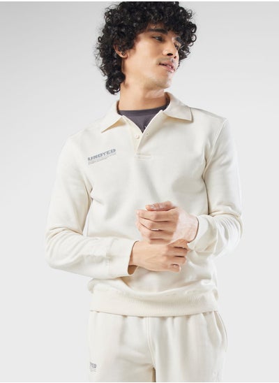 اشتري Undyed Collared Sweatshirt في السعودية