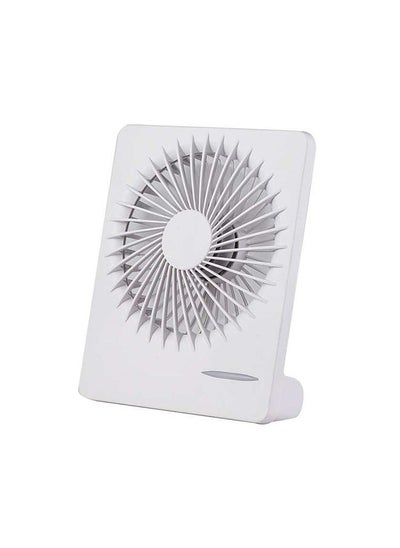 Buy Portable USB Fan, 3 Speeds Adjustable USB Powered Personal Fan, Strong Wind Ultra Quiet Small Desk Fan 220° Tilt for Home Office Desktop White in UAE