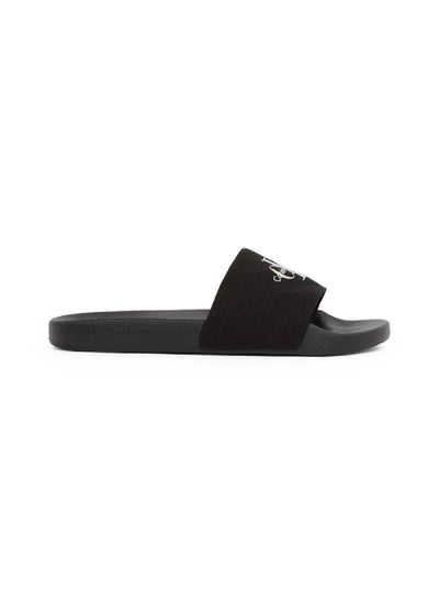 Buy Women's Monogram Slides - Cotton, Black in UAE