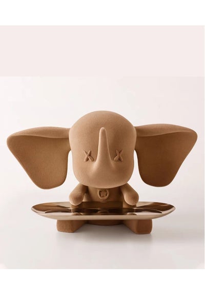 Buy Resin Dumbo Tray Ornaments, Living Room Porch Dumbo Key Storage Tray, Resin Flocking Storage Ornaments in UAE