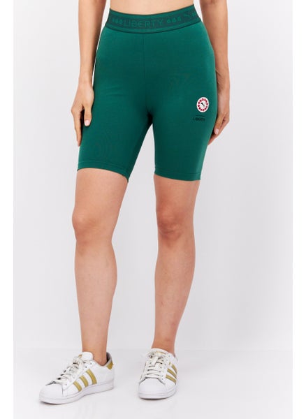 Buy Women Sportswear Fit Training Legging Shorts, Green in UAE