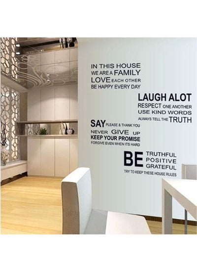 Buy Warm love English Maxim study room TV background decoration removable wall sticker in Egypt