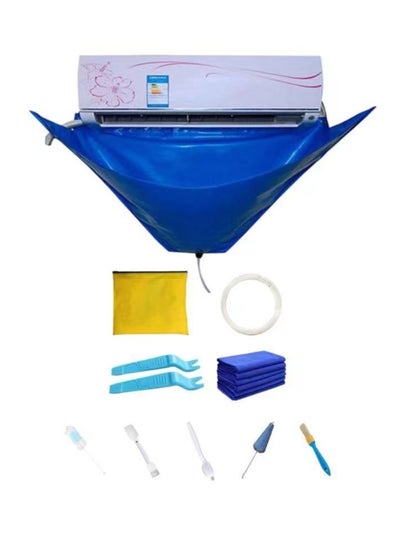 Buy Waterproof Split Air Conditioner Cleaning Kits of 10 Piece, Wall Mounted Air Conditioning Dust Washing Clean Cover Air Conditioner Service Bag for 1~2P Hanging Air Conditioners (Blue,size:135x60cm) in Saudi Arabia