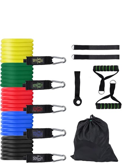 Buy Dorkis Resistance Bands Set, Fitness Bands 5 Stackable Tube Bands, Exercise Bands for Men and Women, Fitness Band Kit with 5 Fitness Tubes in UAE