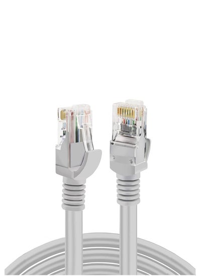 اشتري كابل إيثرنت Cat 6 عالي السرعة لشبكة RJ45 كابل شبكة الإنترنت المحمي من سلك LAN متوافق مع جهاز الكمبيوتر الخاص بمحول الألعاب PS4 PS3 Xbox Modem Router TV (15 مترًا)1 في الامارات