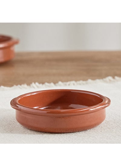 Buy Arcilla Round Cook and Serve Dish 13 x 3.2 x 12.5 cm in Saudi Arabia