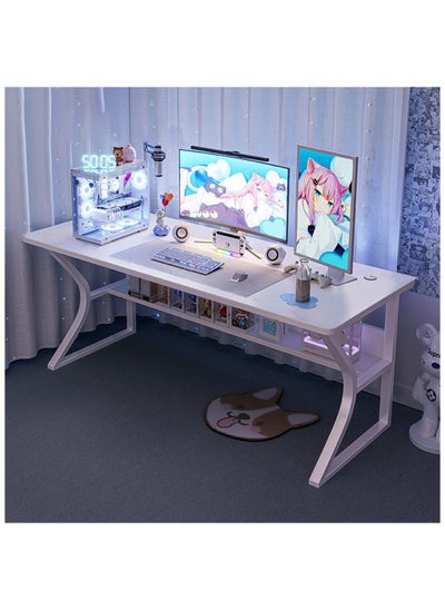 اشتري Simple Desktop Computer Desks Home White Gaming Table Office Desk Bedroom Learning Writing Desk Meubles Office Furniture في الامارات