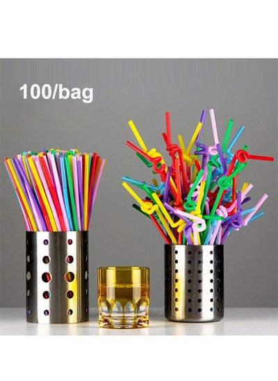 Buy Colorful Straws For Milk And Coffee, Food Grade Art Straws in Saudi Arabia