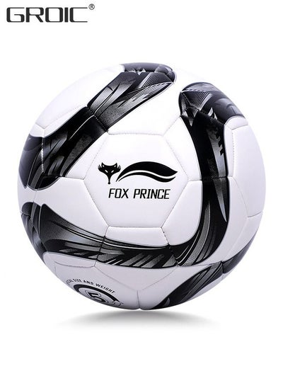 اشتري Soccer Ball Size 5，Football with Star Pattern Official Size Soccer Balls for Training,Playing,Waterproof Professional Outdoor Indoor and Match Balls في الامارات