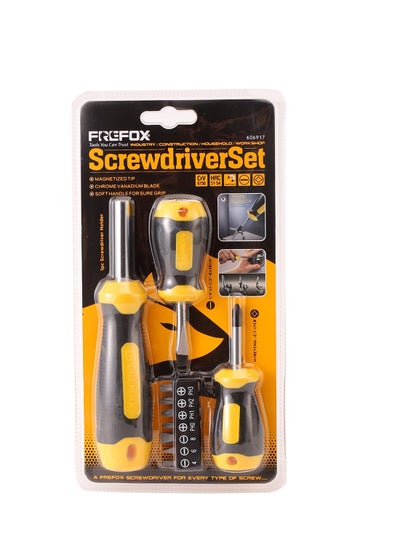 Buy Screwdriver Set 10 Pieces, Professional Screwdriver Phillips Flat Hex in Saudi Arabia