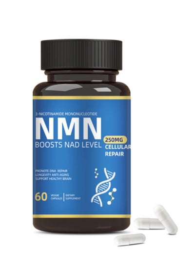 Buy NMN Supplement Alternative - Liposomal NMNH (Dihydronicotinamide Mononucleotide) - High Purity NAD Supplement for Anti Aging, Energy, Focus - 60 Capsules - 250mg in Saudi Arabia