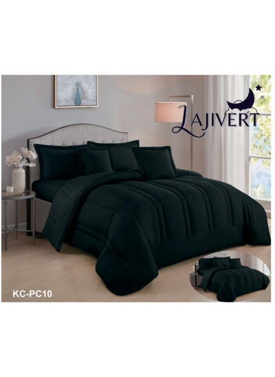 Buy Quilt Set Double-Sided king-Size Bedspread 6-Piece Microfiber Comforter Size 240 x 260 cm in Saudi Arabia