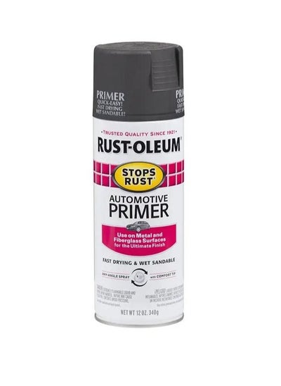 اشتري Spray Paint Stops Rust Protective Enamel Flat Dark Gray Auto Primer 12oz في الامارات