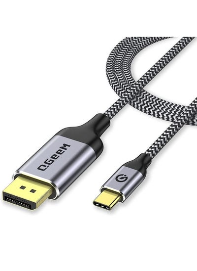 Buy QGeeM QG-UA13 Type-C To DP 4K 60Hz Nylon Braided Adapter Cable, Length: 3m in UAE