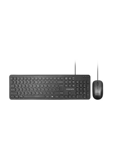 Buy Premium Quality PR0MATE Quiet Key Wired Compact Keyboard& Mouse +2years Warranty, -Combo-KM in Saudi Arabia