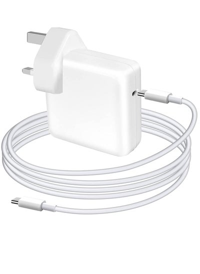 اشتري Ntech Mac Book Pro Charger USB C 96W Fast Charger Compatible with MacBook Pro and Air 13'' 14' 15' 16 Inch, iPad 12.9/11 Inch and All USB-C Device Included USB C to C Cable (6.6ft ) في الامارات