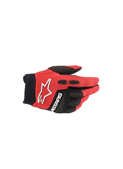 اشتري Alpinestars Full Bore Gloves Bright Red Black Size Medium في الامارات