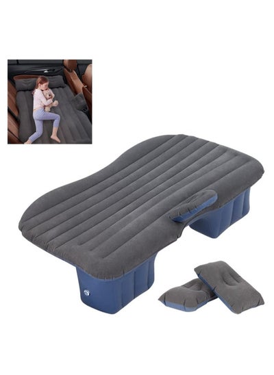 Buy Inflatable Back Seat car Air Mattress Travel Air Bed Cushion with Auto Pump and Two Pillows, Portable Camping Vacation Rest Sleeping Pad Fits Universal SUV Truck Minivan Separable Extended in UAE