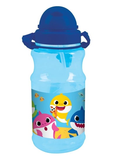 Buy Printed transparent Water Bottle With Strap 500ml in Saudi Arabia