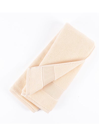 اشتري Micro Pleat Hand Towel, Pearl Ivory - 630 GSM, 50x80 cm في الامارات