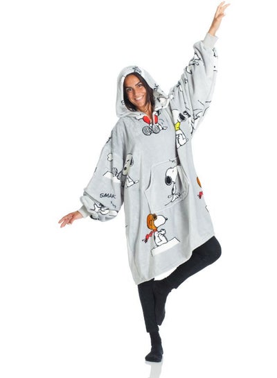 Buy Hoodie Wearable Blanket - Snoopy Print in UAE