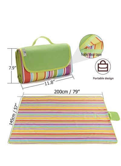 Buy Picnic Blanket for Indoor and Outdoor Beach Blanket Waterproof Sandproof for 4 to 6 People Portable Picnic Mat for Travel Camping Hiking Outdoor Picnics in Saudi Arabia